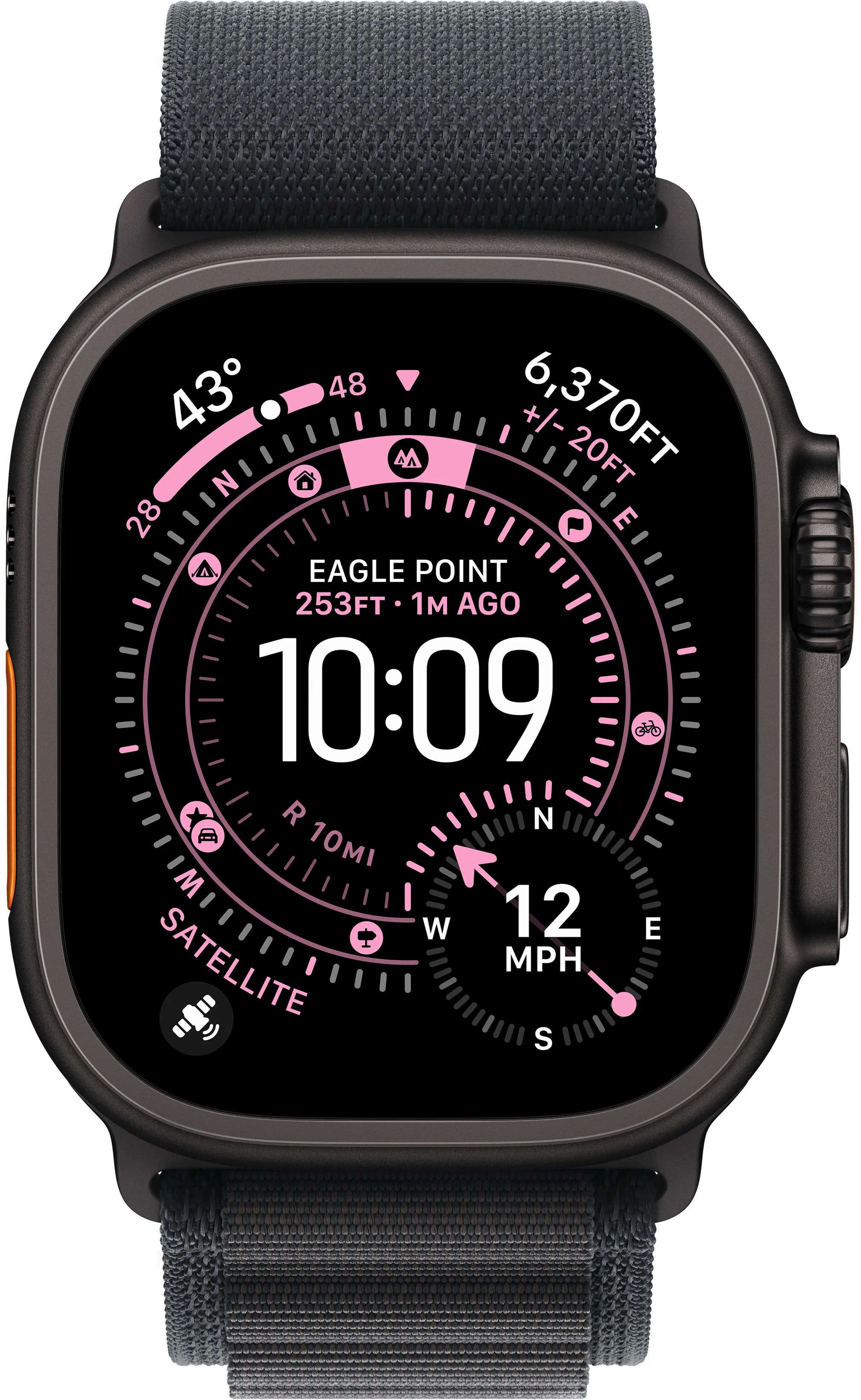 Часы Apple Watch Ultra 3 49mm Titanium Black (Alpine Loop Black) M/L