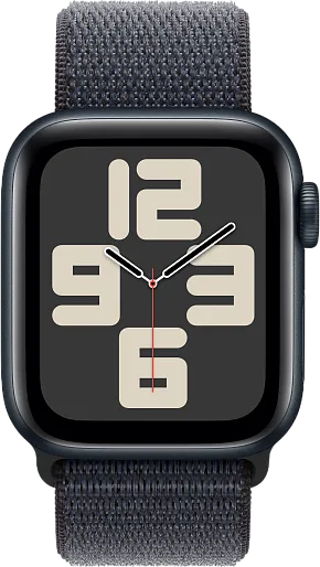 Apple Watch SE 2024 (Gen 2) 40mm Midnight with Sport Loop Midnight