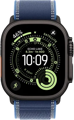 Часы Apple Watch Ultra 3 49mm Titanium Black (Trail Loop Blue/Bright Blue) M/L
