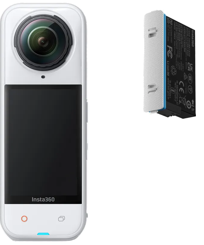 Экшн-камера Insta360 X5 (Satin White Limited Edition) Standard Bundle