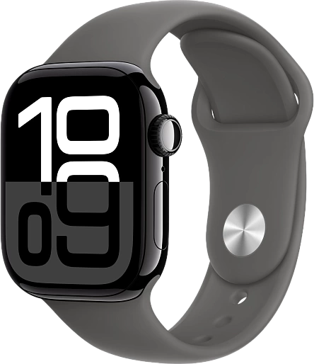 Apple Watch Series 10 (42mm) Jet Black Aluminum with Sport Band