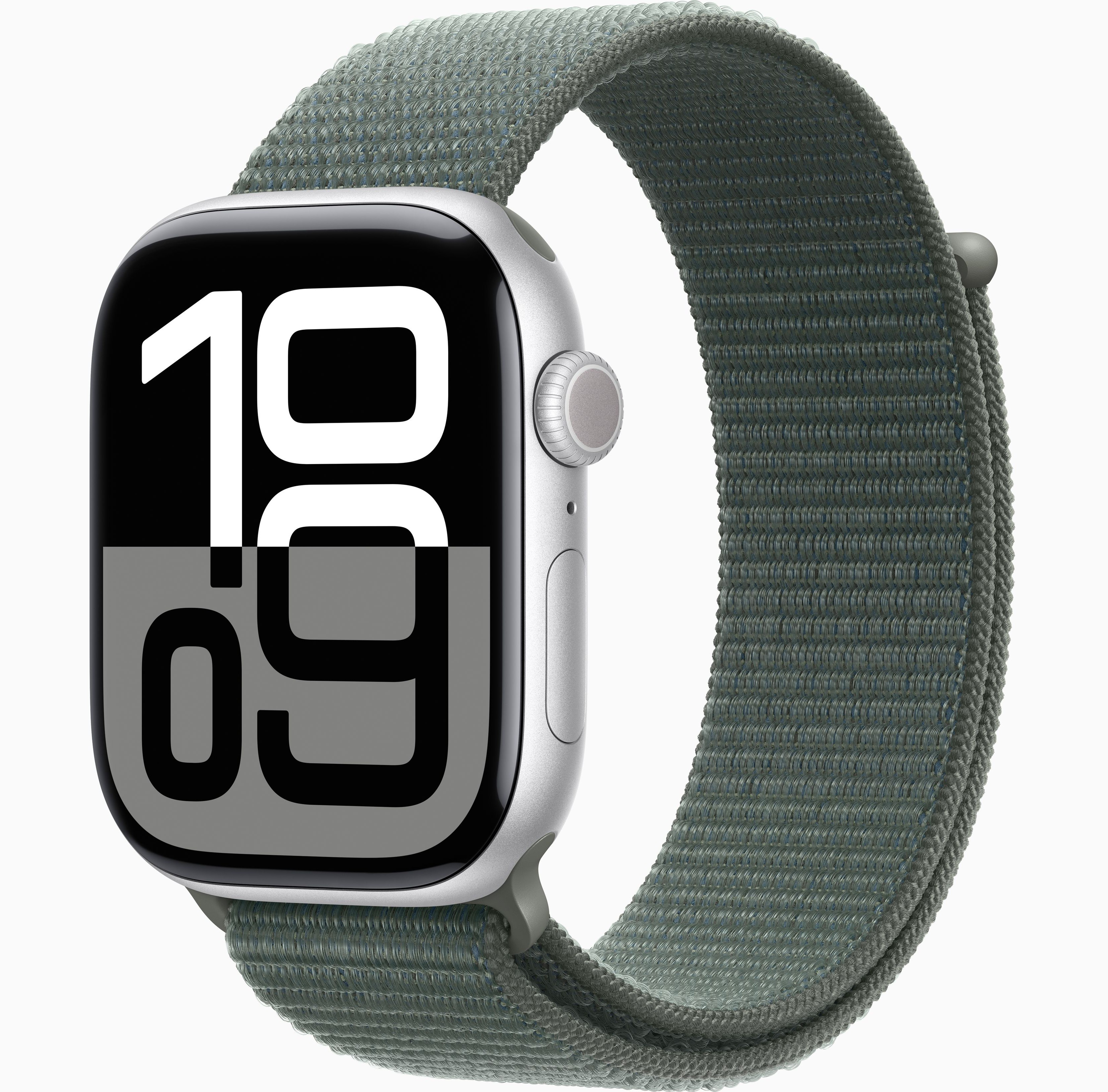 Apple Watch Series 10 (46mm) Silver Aluminum with Sport Loop
