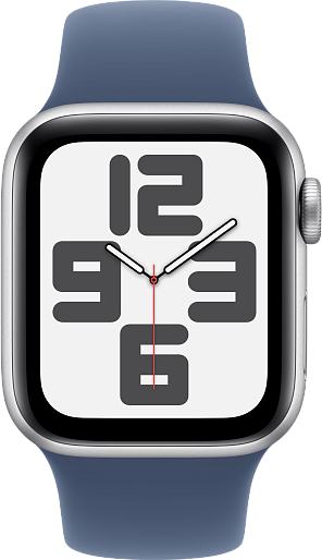 Apple Watch SE 2024 (Gen 2) 44mm Silver with Sport Band Denim