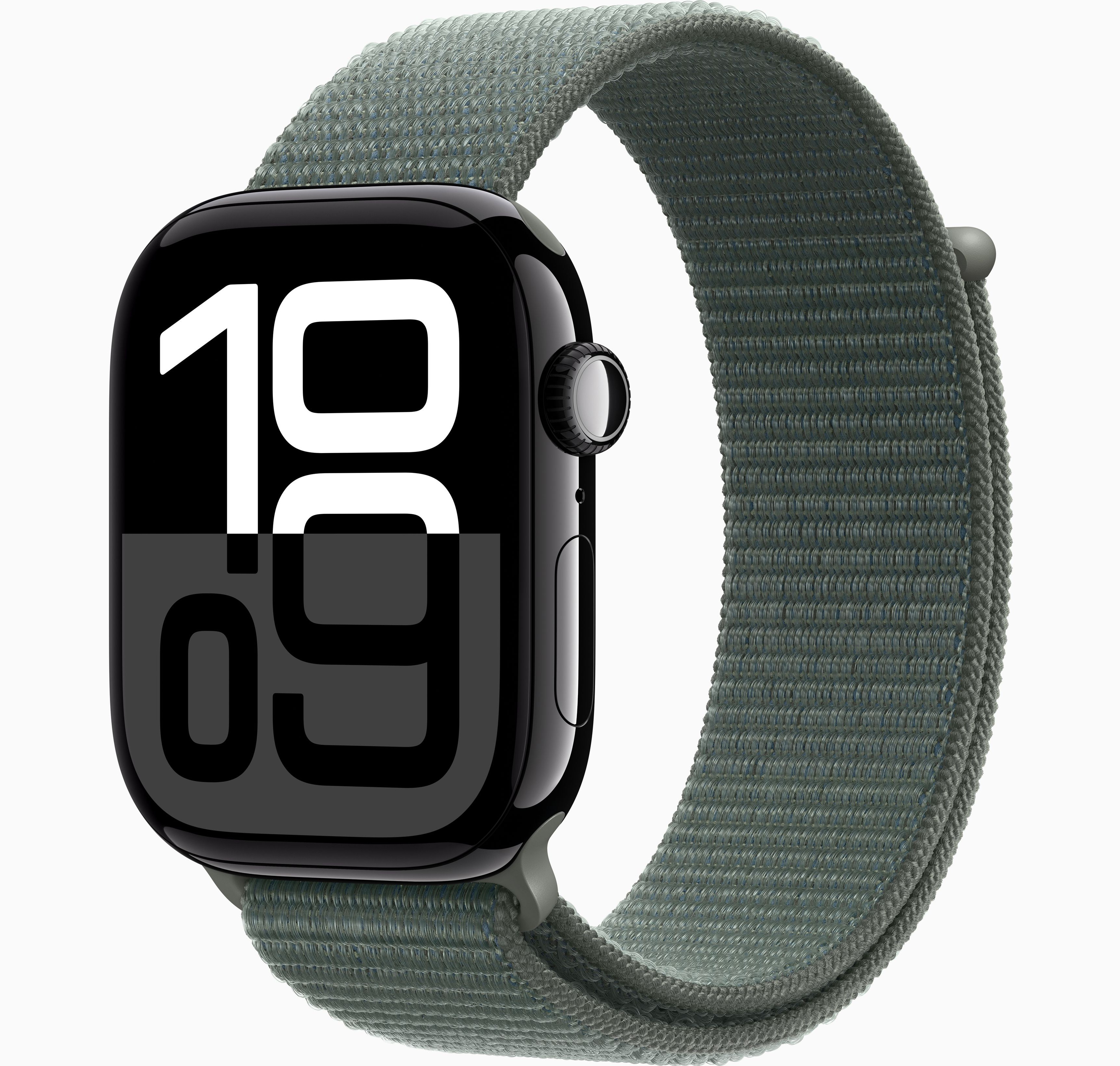 Apple Watch Series 10 (42mm) Jet Black Aluminum with Sport Loop