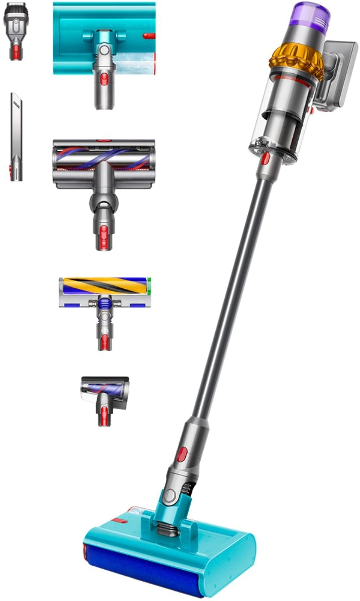 Беспроводной пылесос Dyson V15s Detect Submarine (Yellow/Nickel)