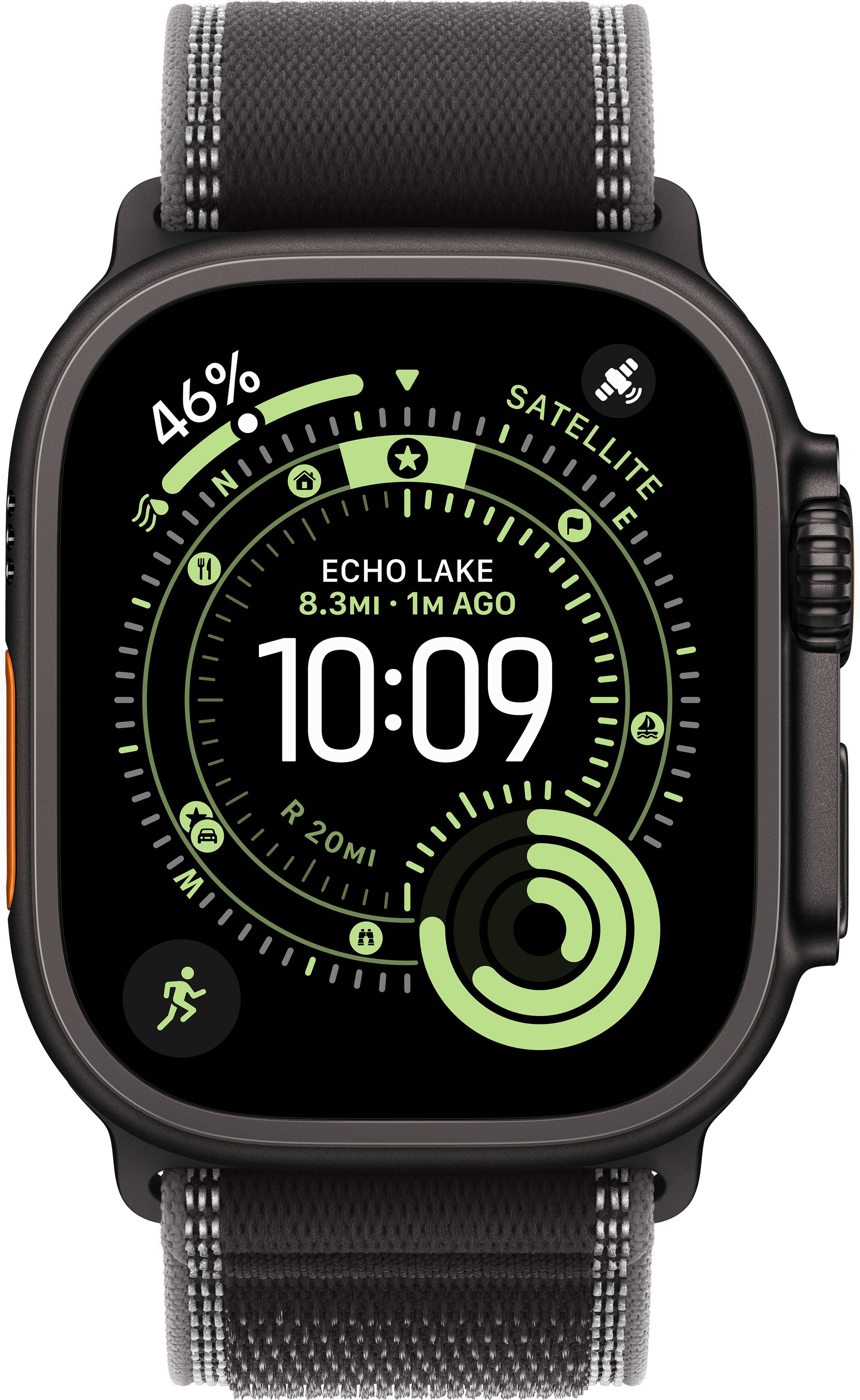 Часы Apple Watch Ultra 3 49mm Titanium Black (Trail Loop Black/Charcoal) M/L