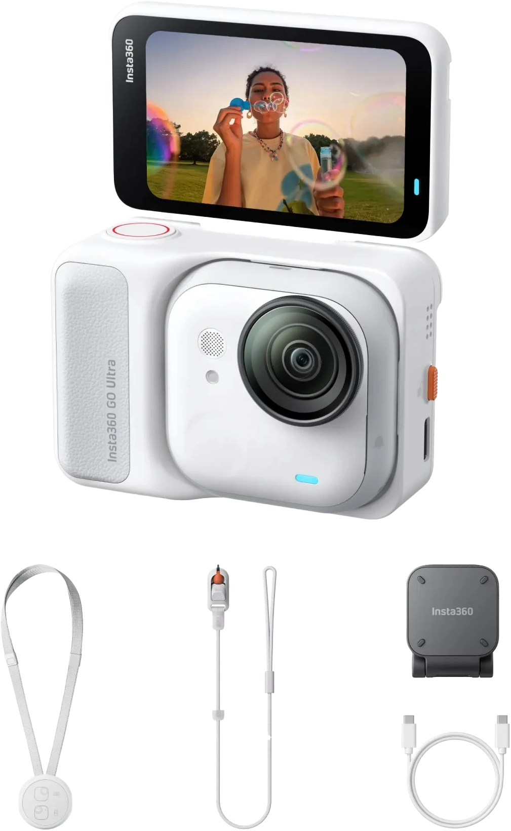 Экшн-камера Insta360 GO Ultra (Arctic White) Standard Bundle