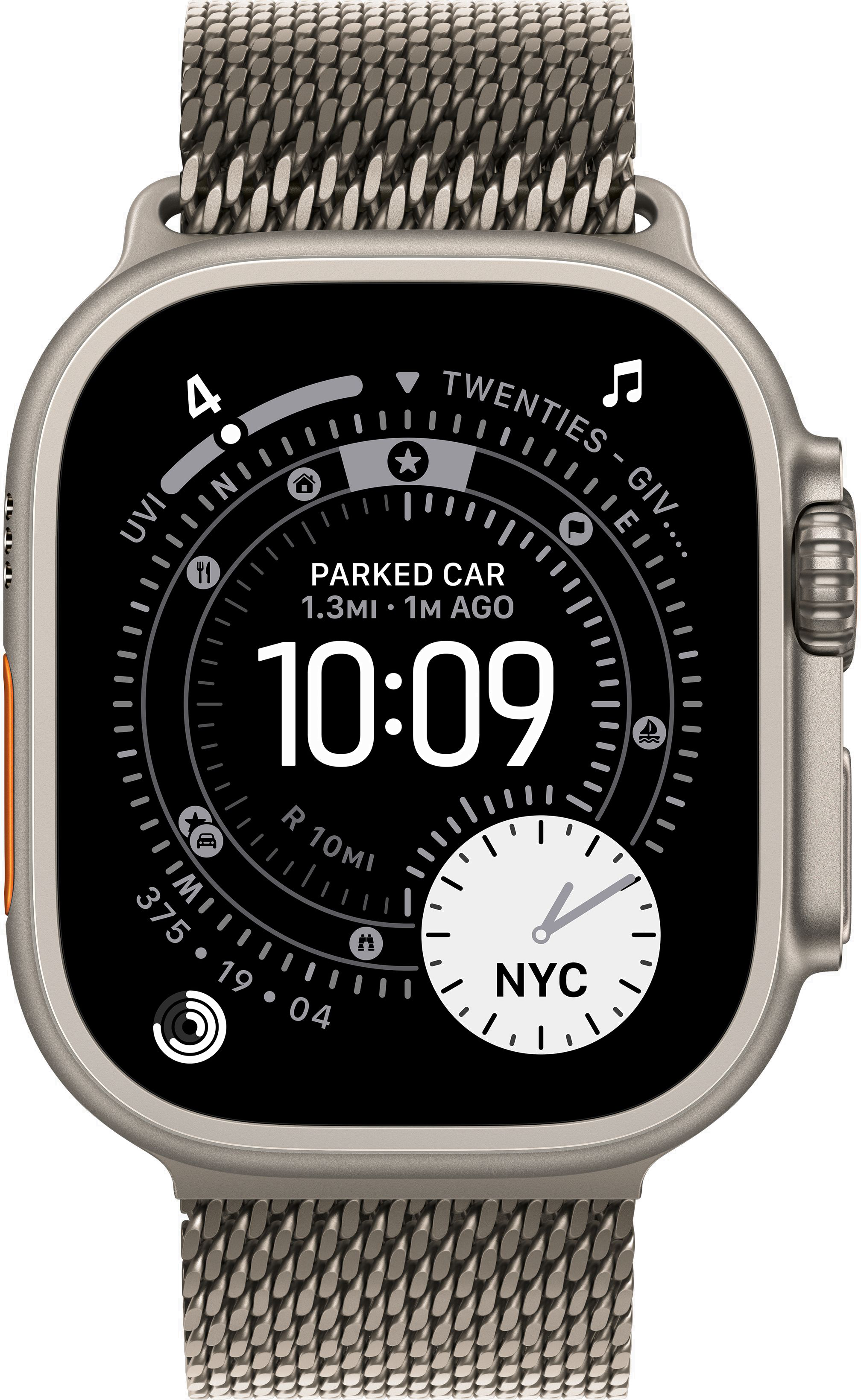 Часы Apple Watch Ultra 3 49mm Titanium Natural (Titanium Milanese Loop) M/L