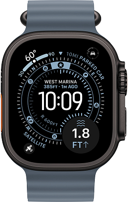 Часы Apple Watch Ultra 3 49mm Titanium Black (Ocean Band Anchor Blue) M/L