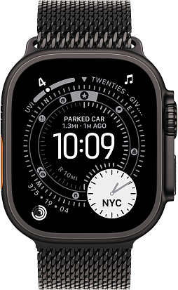 Часы Apple Watch Ultra 3 49mm Titanium Black (Titanium Milanese Loop) S/M