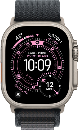 Часы Apple Watch Ultra 3 49mm Titanium Natural (Alpine Loop Black) S/M