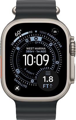 Часы Apple Watch Ultra 3 49mm Titanium Natural (Ocean Band Black) M/L