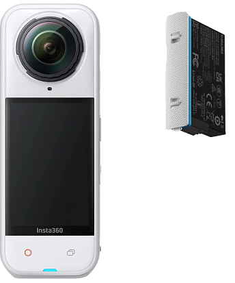 Экшн-камера Insta360 X5 (Satin White Limited Edition) Standard Bundle