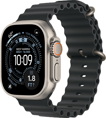 Часы Apple Watch Ultra 3 49mm Titanium Natural (Ocean Band Black) M/L