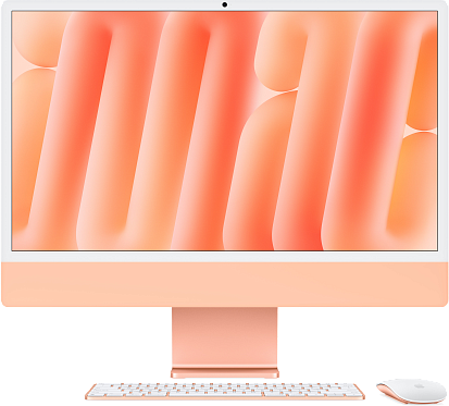 Моноблок Apple iMac 24" (M4, 8C CPU, 8C GPU) 16/256GB Orange (MWUJ3)