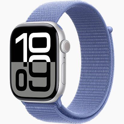 Apple Watch Series 10 (46mm) Silver Aluminum with Sport Loop