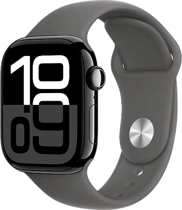 Apple Watch Series 10 (42mm) Jet Black Aluminum with Sport Band