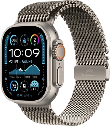 Apple Watch Ultra 2 2024 49mm Natural Titanium Titanium Milanese Loop