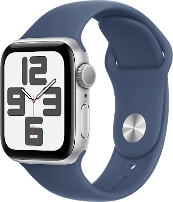 Apple Watch SE 2024 (Gen 2) 40mm Silver with Sport Band Denim