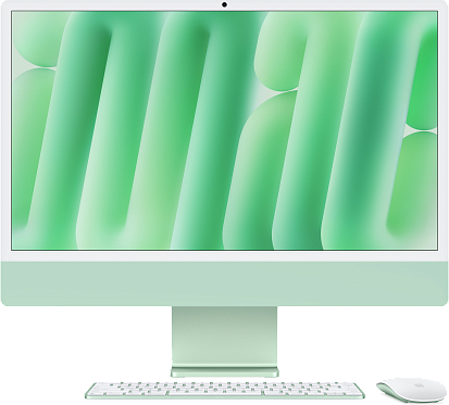 Моноблок Apple iMac 24" (M4, 8C CPU, 8C GPU) 16/256GB Green (MWUE3)