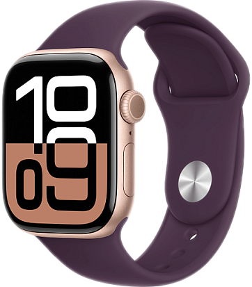 Apple Watch Series 10 (46mm) Rose Gold Aluminum with Sport Band