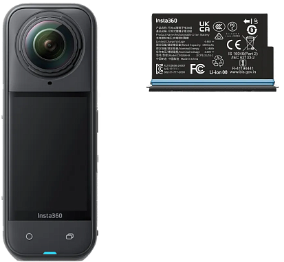 Экшн-камера Insta360 X5 (Midnight Black) Standard Bundle