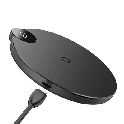 Беспроводная сетевая зарядка Baseus Digtal LED Display Wireless Charger