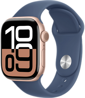 Apple Watch Series 10 (46mm) Rose Gold Aluminum with Sport Band