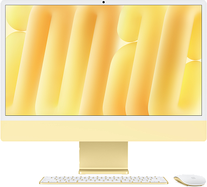 Моноблок Apple iMac 24" (M4, 8C CPU, 8C GPU) 16/256GB Yellow (MWUD3)