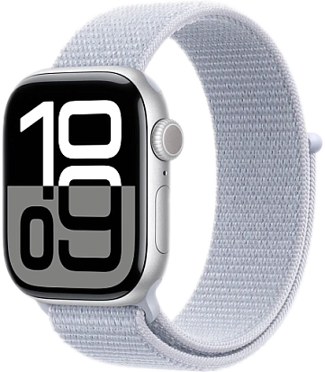 Apple Watch Series 10 (46mm) Silver Aluminum with Sport Loop