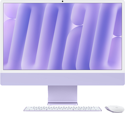 Моноблок Apple iMac 24" (M4, 8C CPU, 8C GPU) 16/256GB Purple (MWUH3)