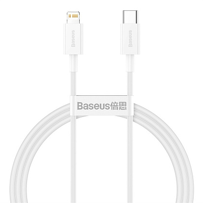 Кабель Baseus Superior Series Fast Charging Data Cable Type-C to Lightning PD 20W 1m Белый