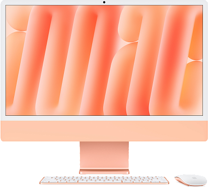 Моноблок Apple iMac 24" (M4, 10C CPU, 10C GPU) 16/256GB Orange (MWV83)