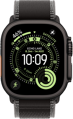 Часы Apple Watch Ultra 3 49mm Titanium Black (Trail Loop Black/Charcoal) M/L