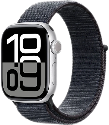 Apple Watch Series 10 (46mm) Silver Aluminum with Sport Loop