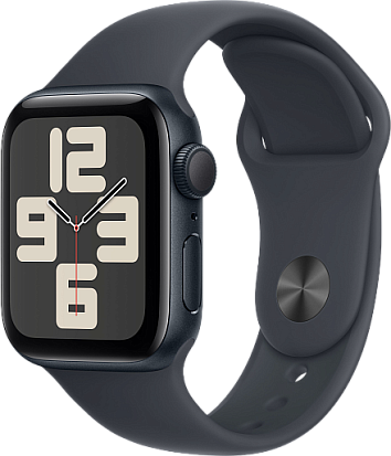 Apple Watch SE 2024 (Gen 2) 44mm Midnight with Sport Band Midnight