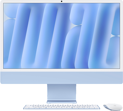 Моноблок Apple iMac 24" (M4, 10C CPU, 10C GPU) 16/256GB Blue (MWV13)