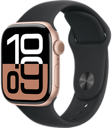 Apple Watch Series 10 (46mm) Rose Gold Aluminum with Sport Band