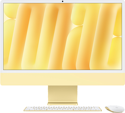 Моноблок Apple iMac 24" (M4, 10C CPU, 10C GPU) 16/256GB Yellow (MWUW3)