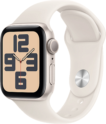 Apple Watch SE 2024 (Gen 2) 44mm Starlight with Sport Band Starlight