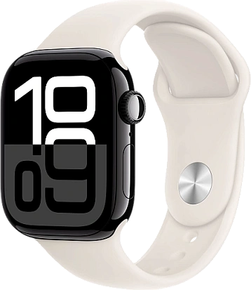 Apple Watch Series 10 (42mm) Jet Black Aluminum with Sport Band